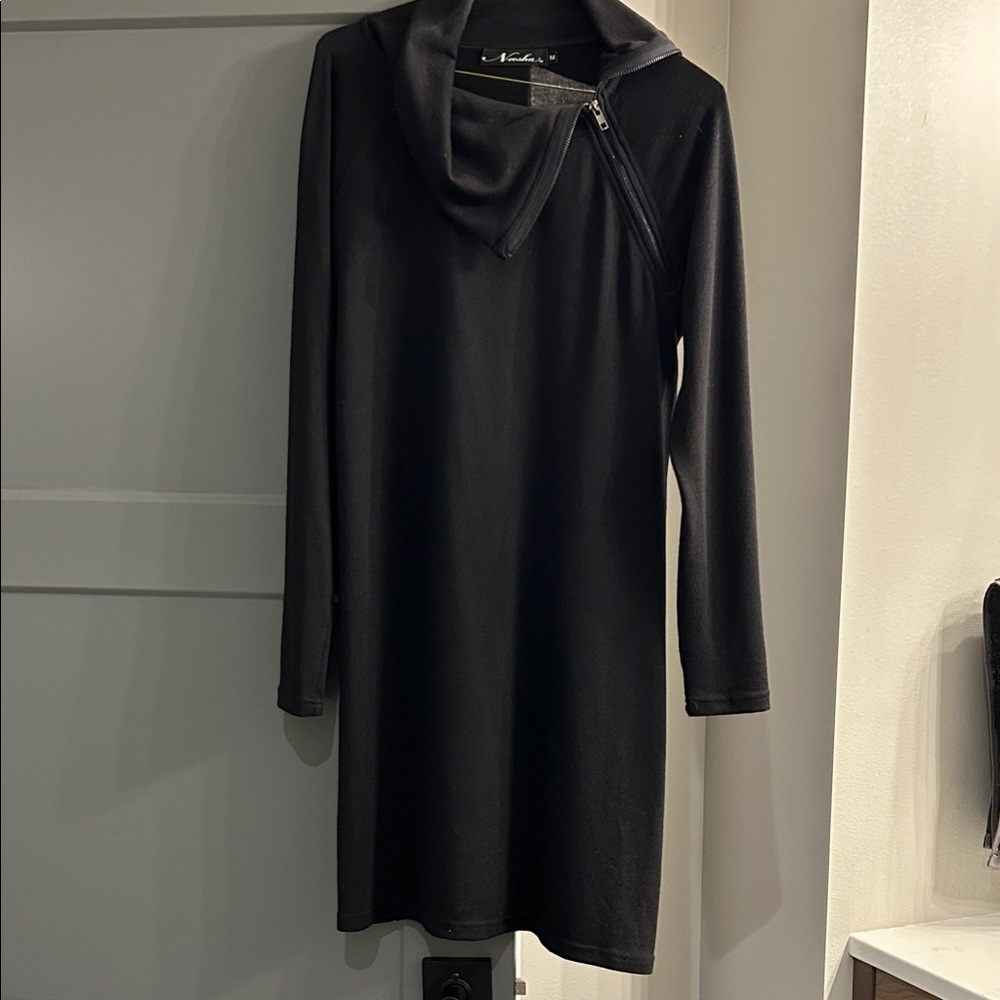 Chic Black Long Sleeve Dress